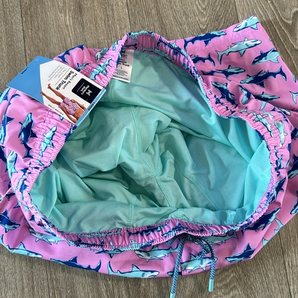 NWT Member’s Mark shark pattern swim trunks men’s sz L - Picture 4 of 7